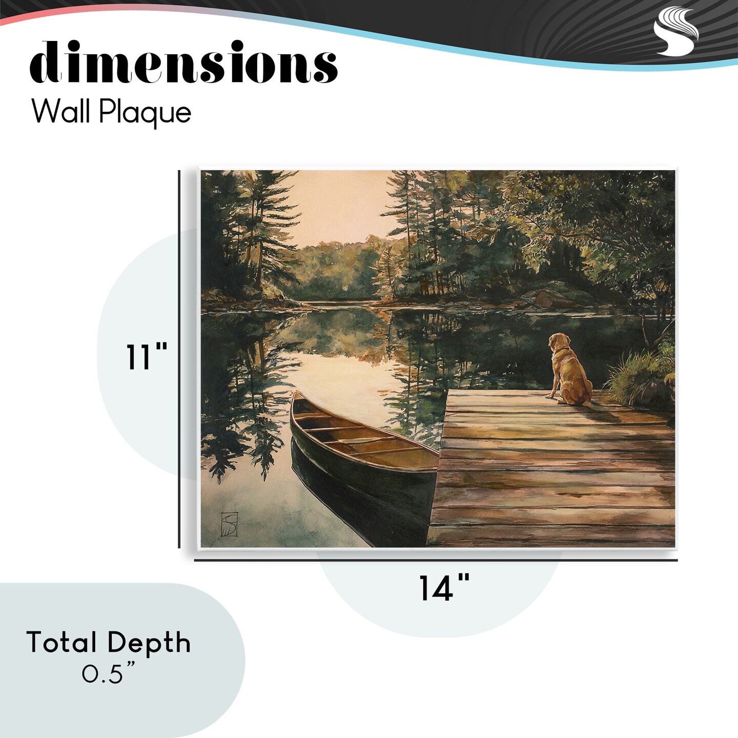 Stupell Industries Lake Life at Sunset Wall Plaque, design by Sara Culpepper