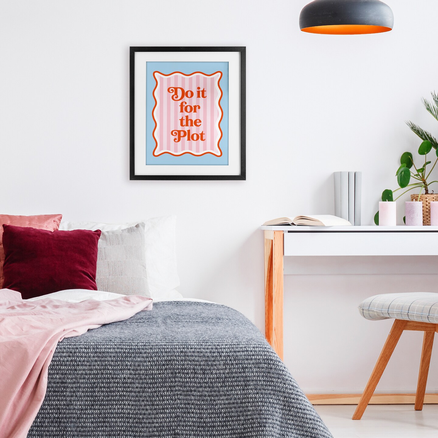 Stupell Industries Do It For The Plot Framed Print Under Glass, design by Emily Dumas