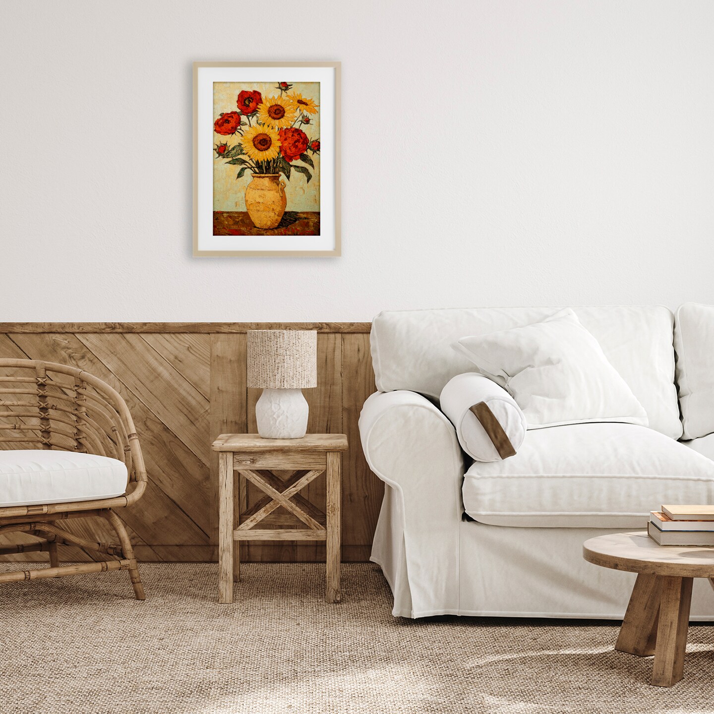 Stupell Industries Rustic Flower Display Framed Print Under Glass, design by Petal Prints Design