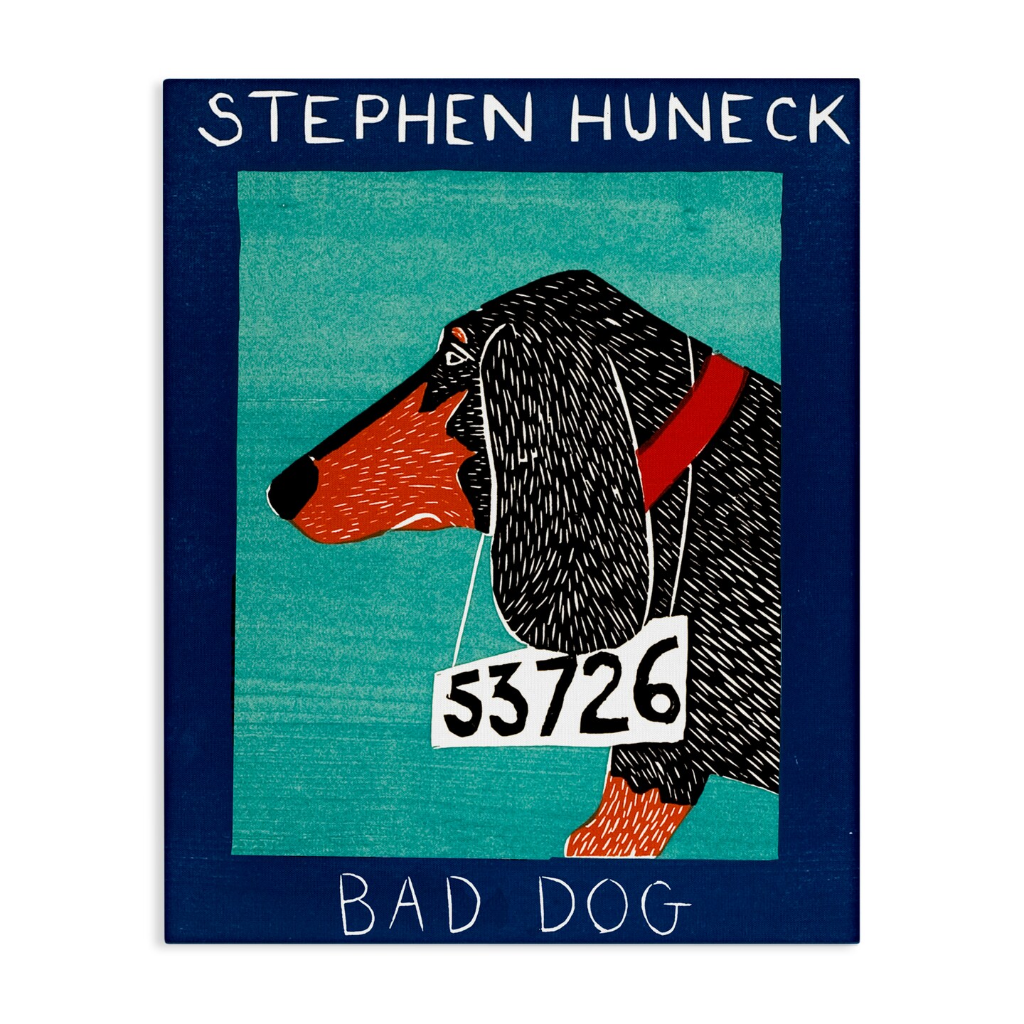 Stupell Industries Bad Dog Dachshund Canvas, design by Stephen Huneck