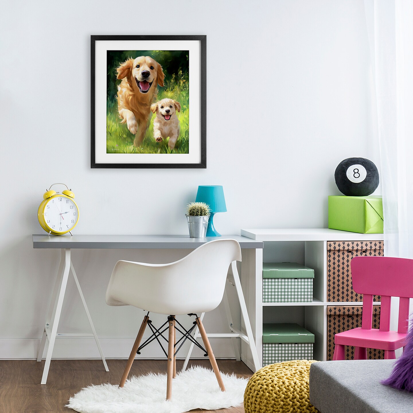 Stupell Industries Father & Son Labrador Framed Print Under Glass, design by Momart