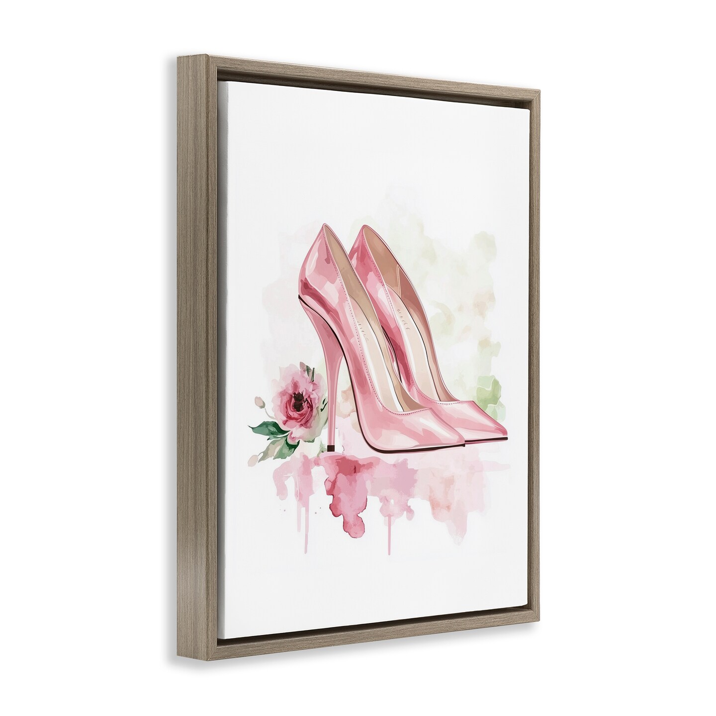 Stupell Industries Rosy Pastel Heels Floating Frame, design by Christine Simpson Art