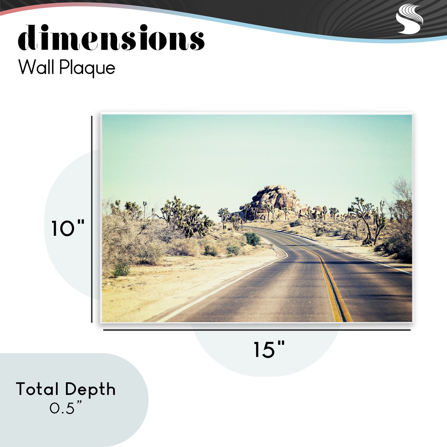 Stupell Industries Road Trip Joshua Tree Park Wall Plaque, design by Joseph S Giacalone