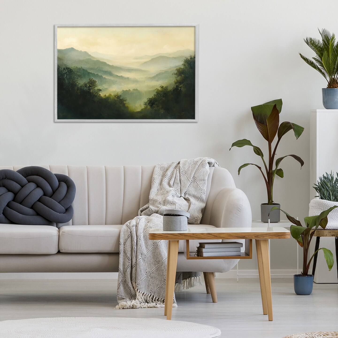 Stupell Industries Through The Haze Landscape Framed Giclee, design by Petal Prints Design