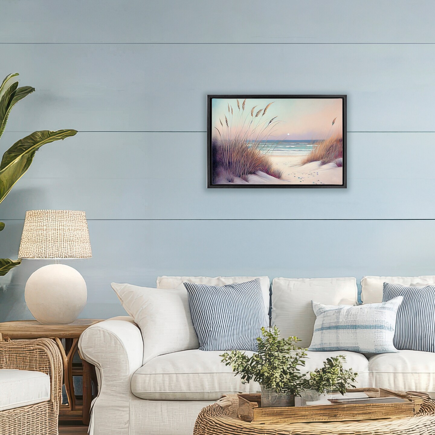 Stupell Industries Euphoria Beach Dunes View Floating Frame, design by Sasha