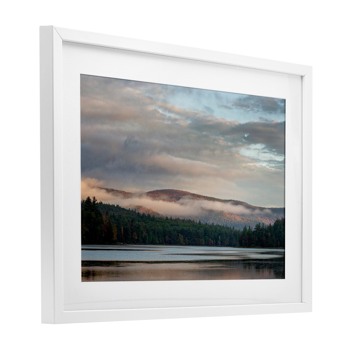 Stupell Industries Mountain View with Fog Framed Print Under Glass, design by James Rodewald