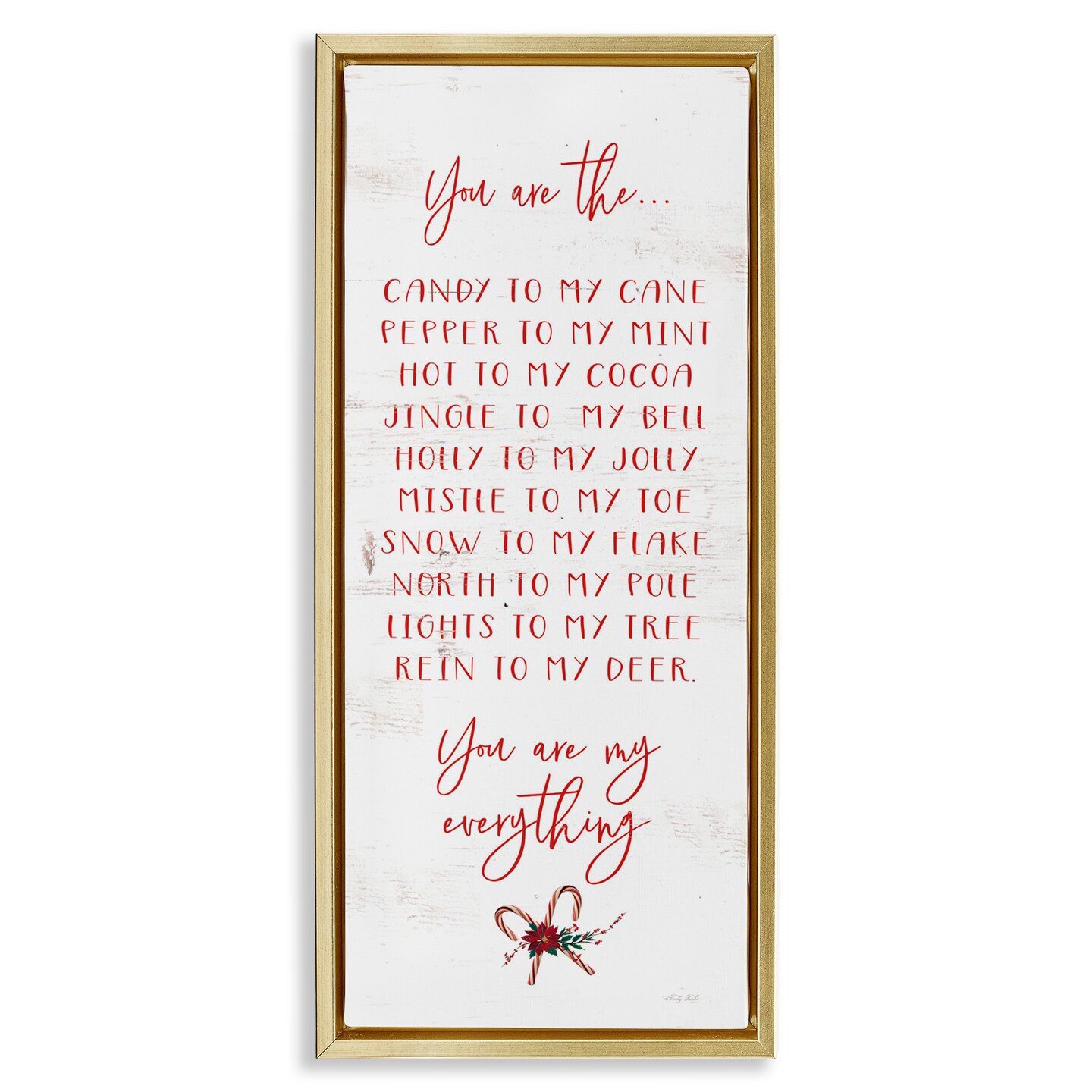 Stupell Industries My Everything Holiday Romance Floating Frame, design by Cindy Jacobs