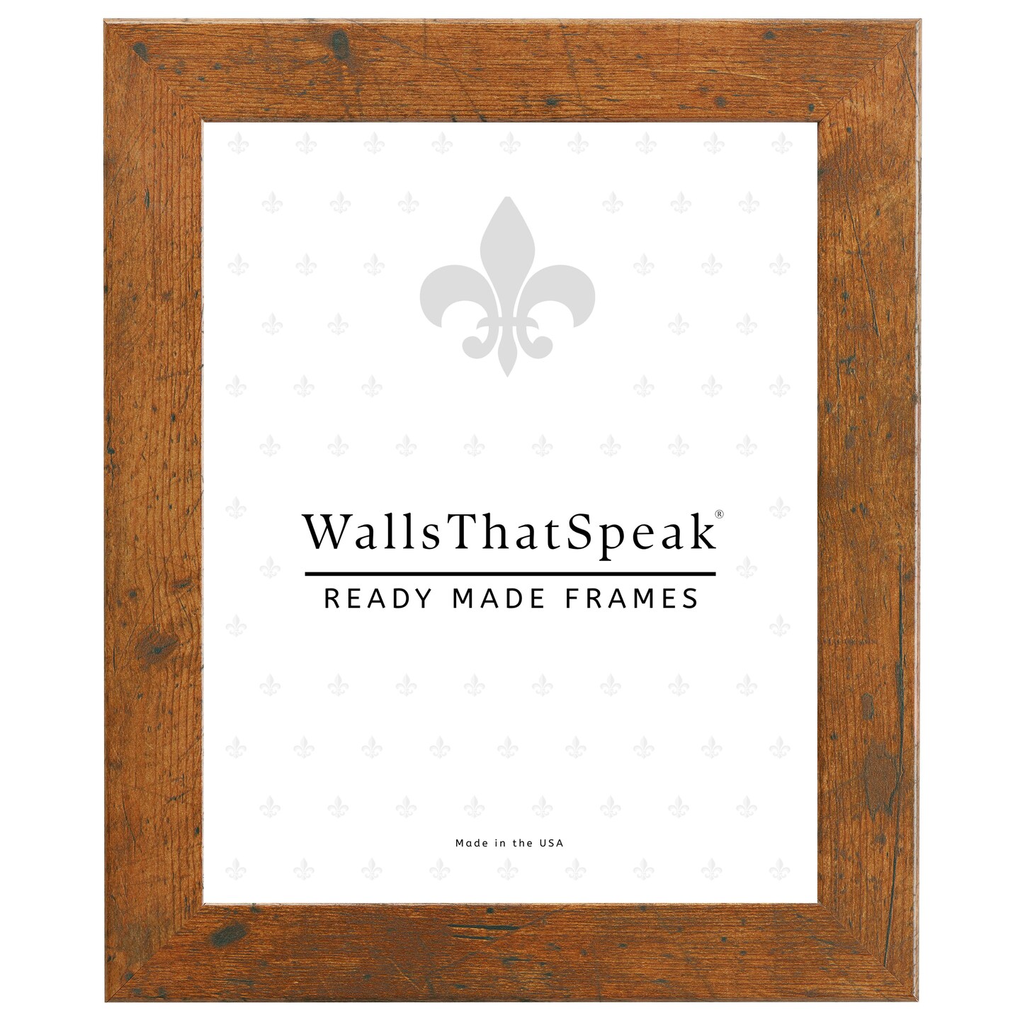 11x15 Picture Frame Bauhaus 125, 1.25&#x22; MDF Wood Composite Moulding, Faux Woodgrain Wall Display Frame for Art, Posters, or Photos by wallsthatspeak