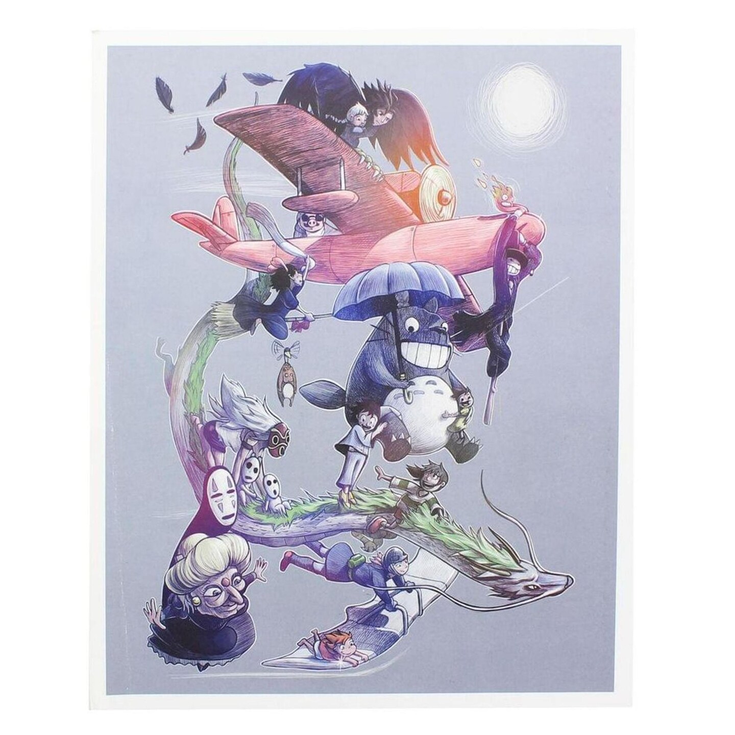 Studio Ghibli 8x10 Art Print by MoisEscudero (Nerd Block Exclusive)