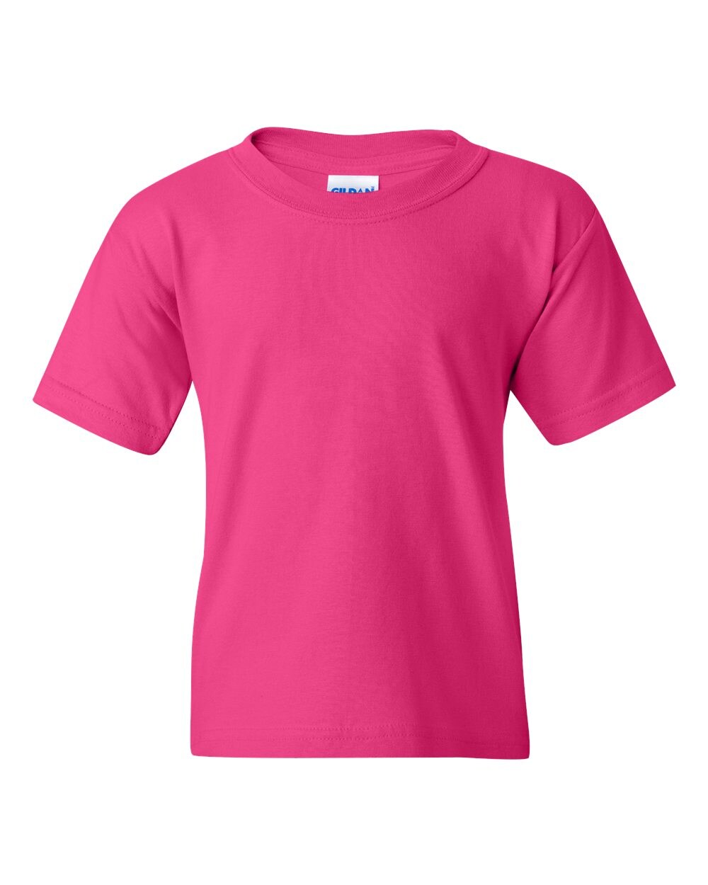 Gildan Heavy Cotton Youth Crewneck Short Sleeve T-Shirt Durable Kids Basic Tee for Everyday Comfort