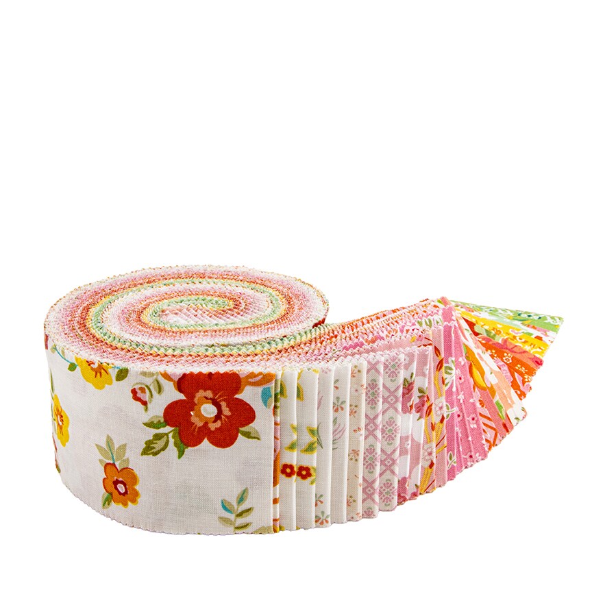 Peach Cobbler 2.5" Strip Roll (Jelly Roll / Rolie Polie) by Riley Blake (RP-17420-40)