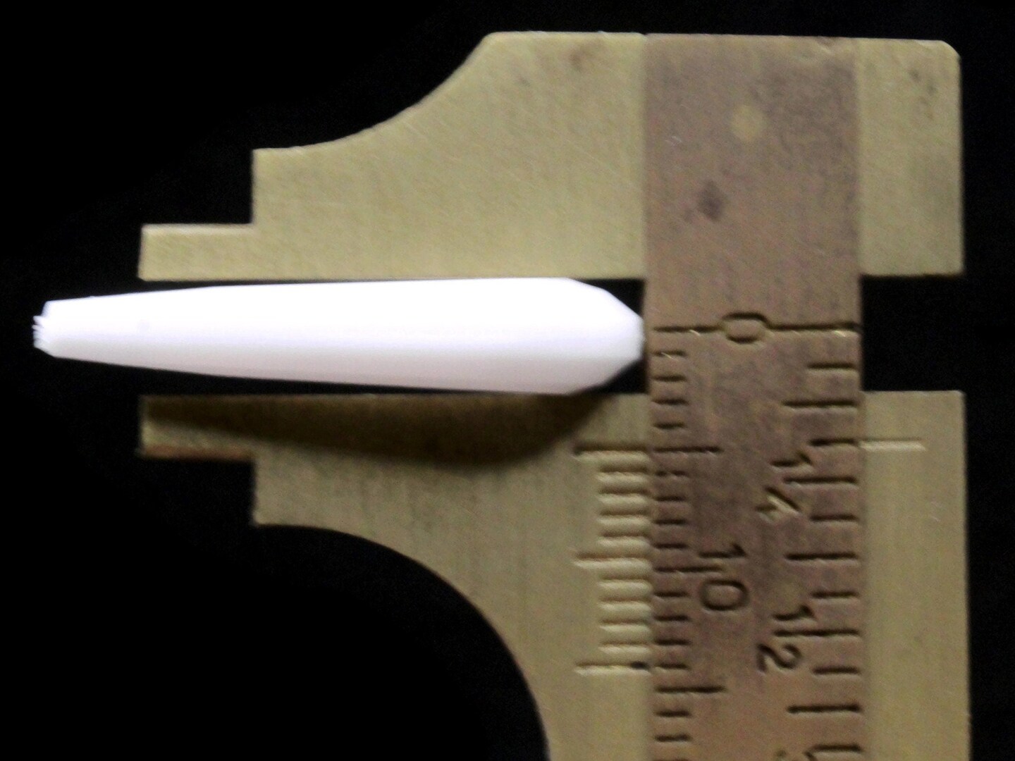 6 25mm White Vintage Plastic Open Teardrop Beads -- Briolette Beads