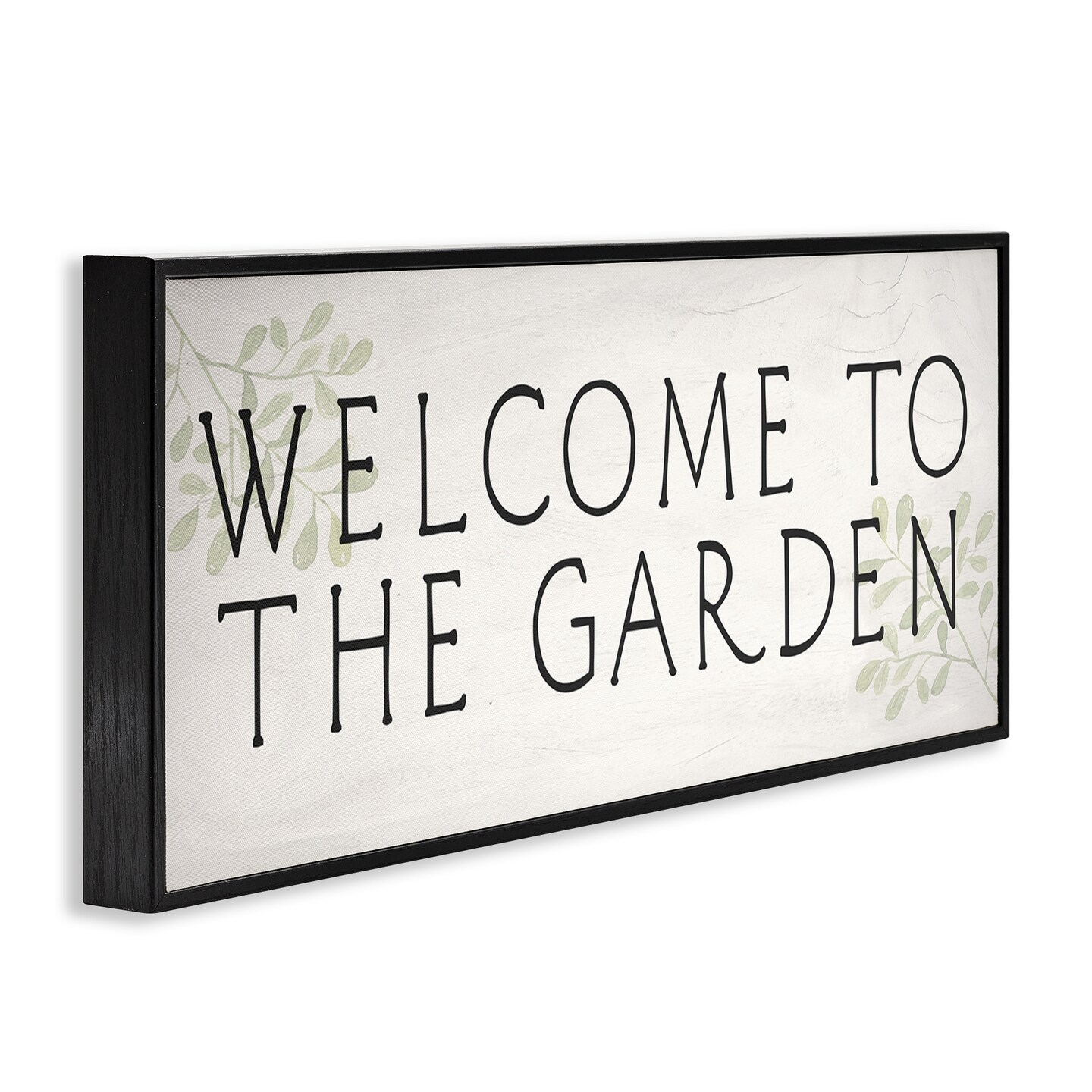 Stupell Industries Vintage Welcome Gardener Framed Giclee Wall Art Design by Daphne Polselli