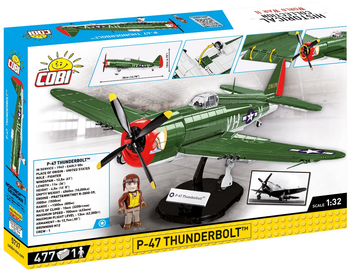 COBI Historical Collection World War II P-47 Thunderbolt&#x2122; Plane