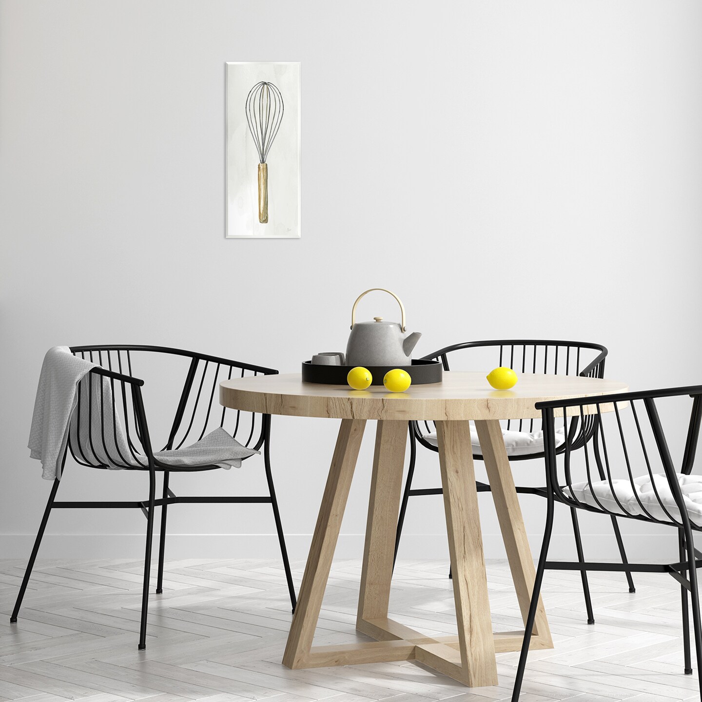 Stupell Industries Rustic Kitchen Whisk Wall Plaque Art Design by Nan