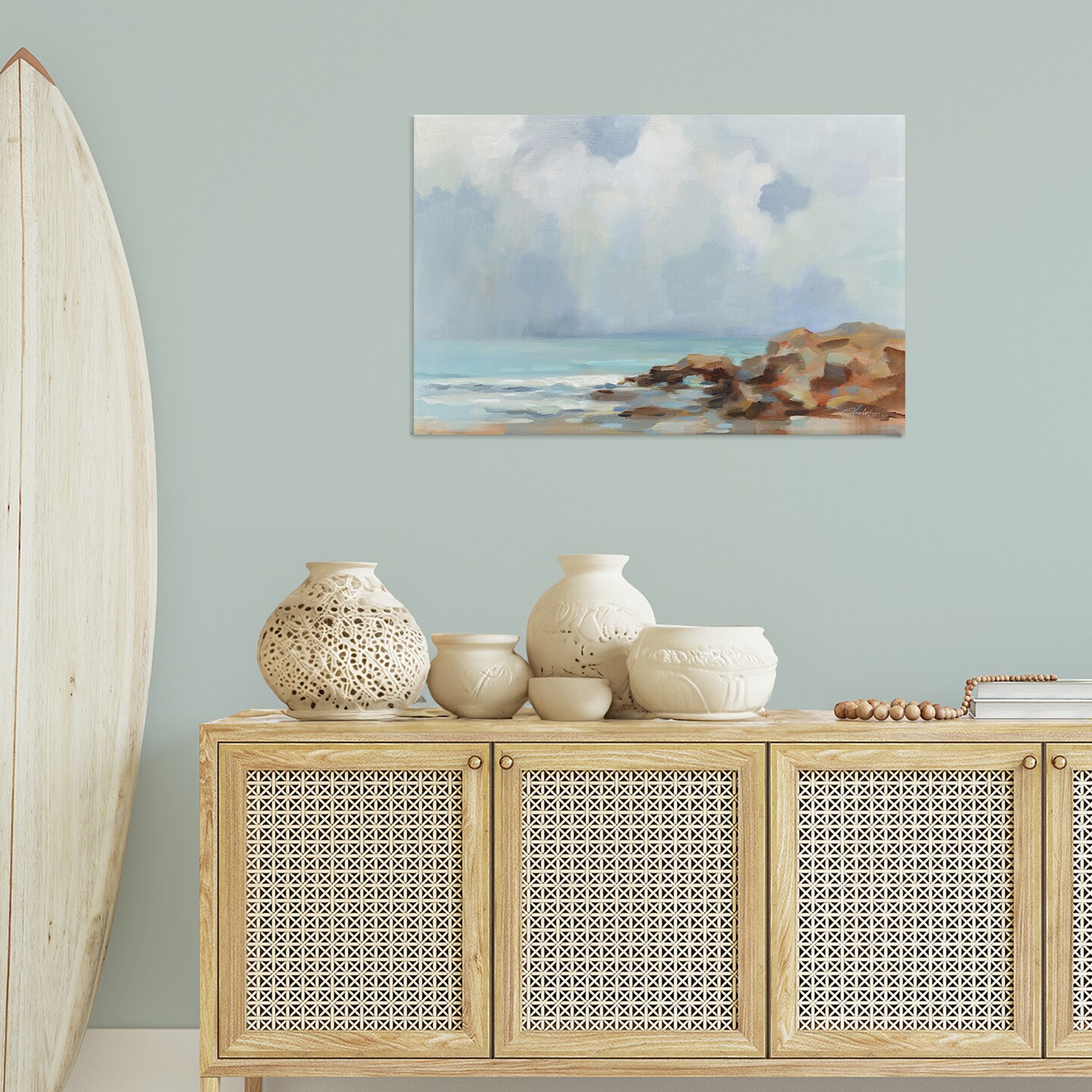 Stupell Industries Morning at Stone Beach Canvas Wall Art Design by Silvia Vassileva