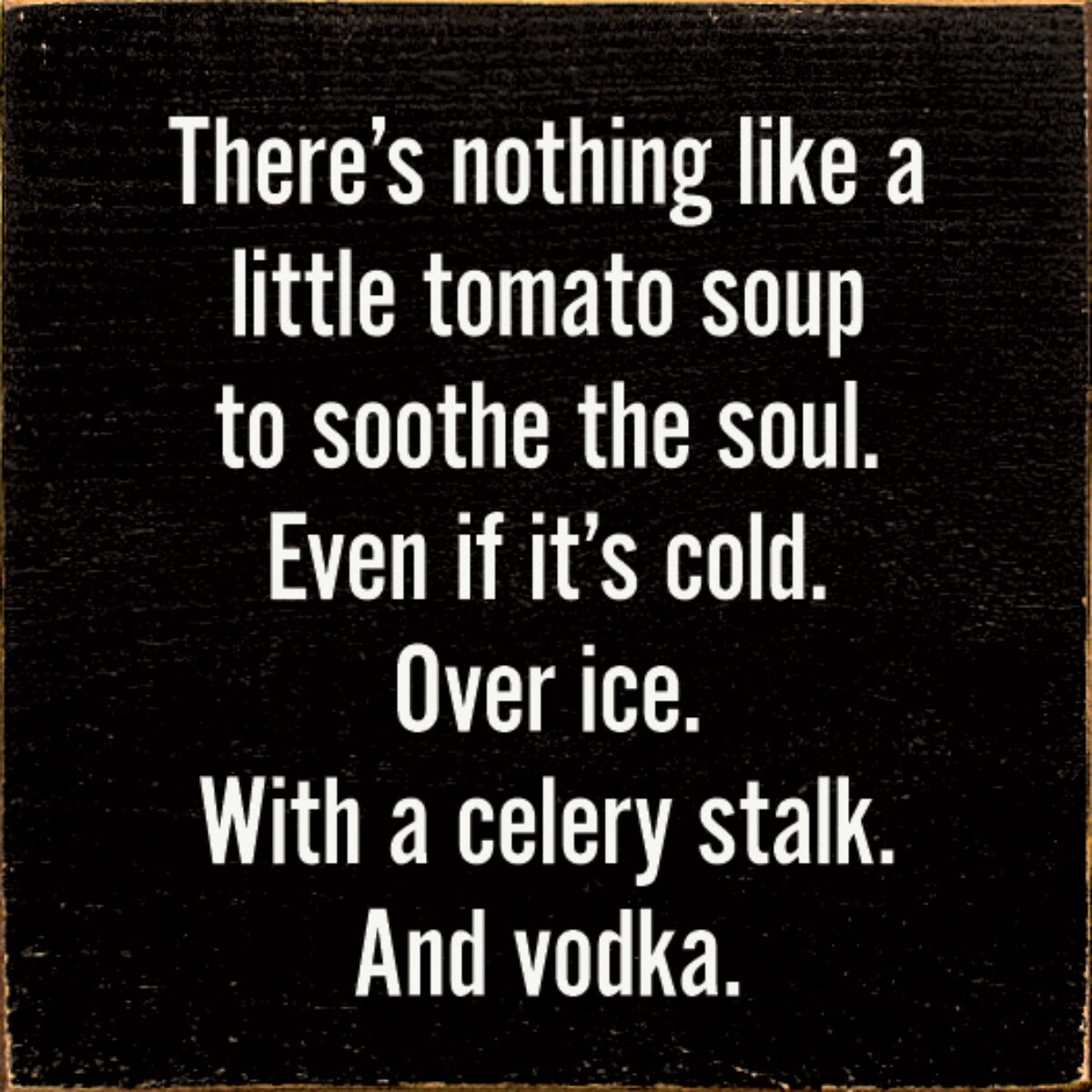 Rustic Wood Sign Square Solid Wood Wall or Tabletop Decor 7 Inch