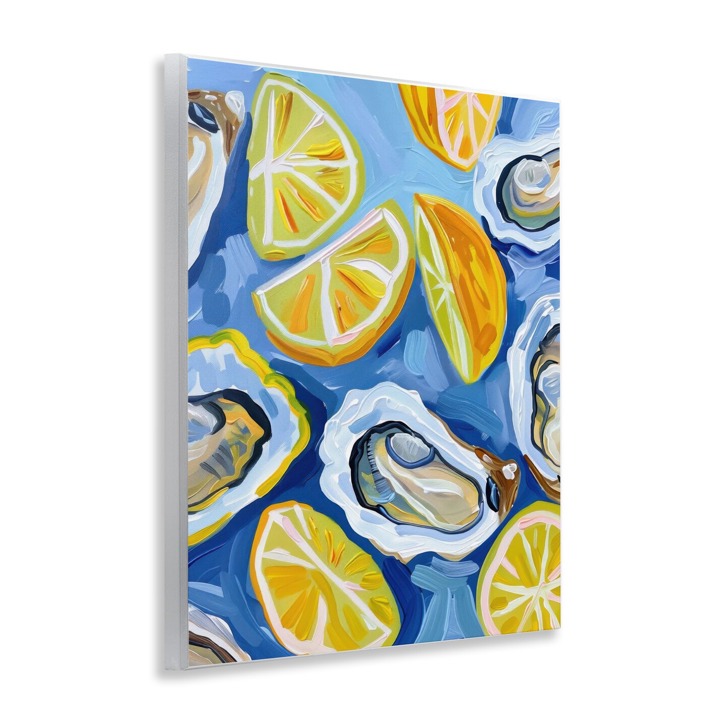 Stupell Industries Lemon & Oyster Pattern Wall Plaque Art Design by LSR Design Studio