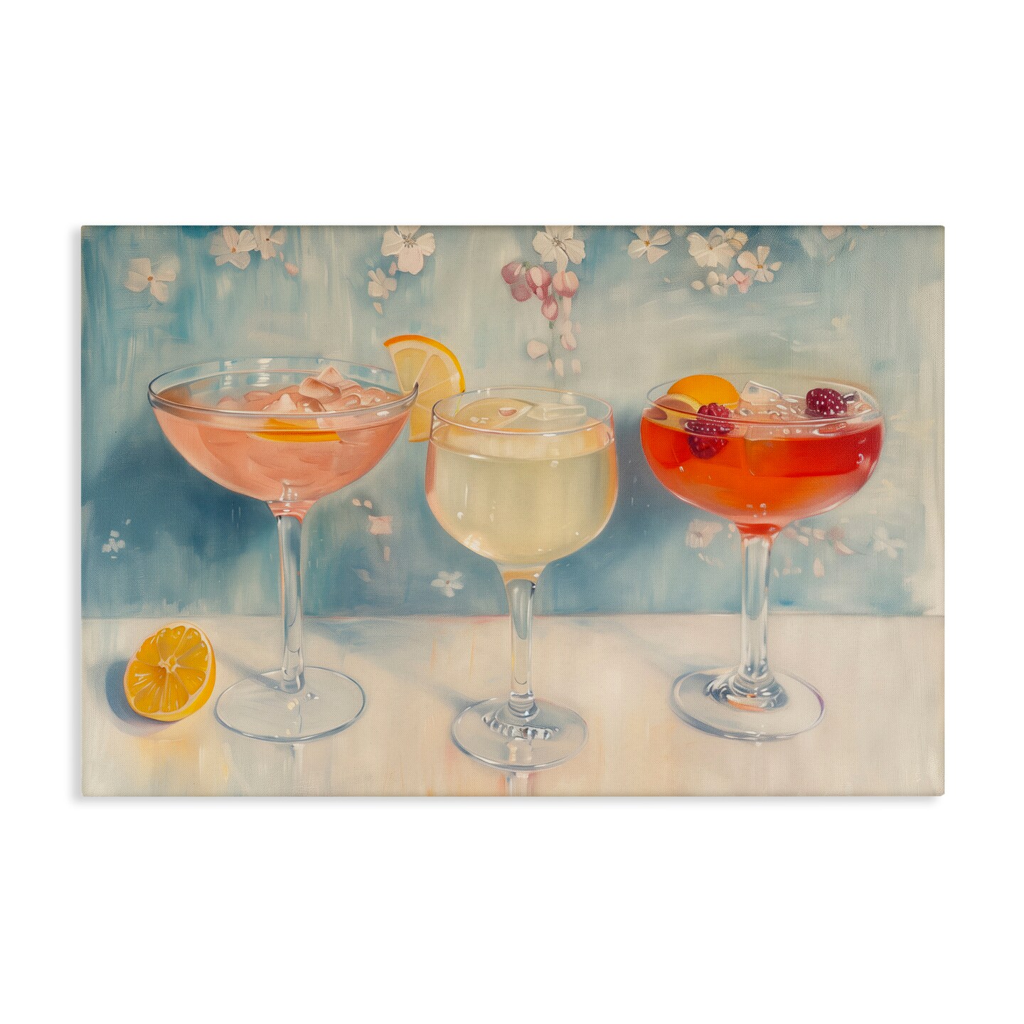 Stupell Industries Fun Fruity Cocktails Canvas Wall Art Design by Arlington Prints