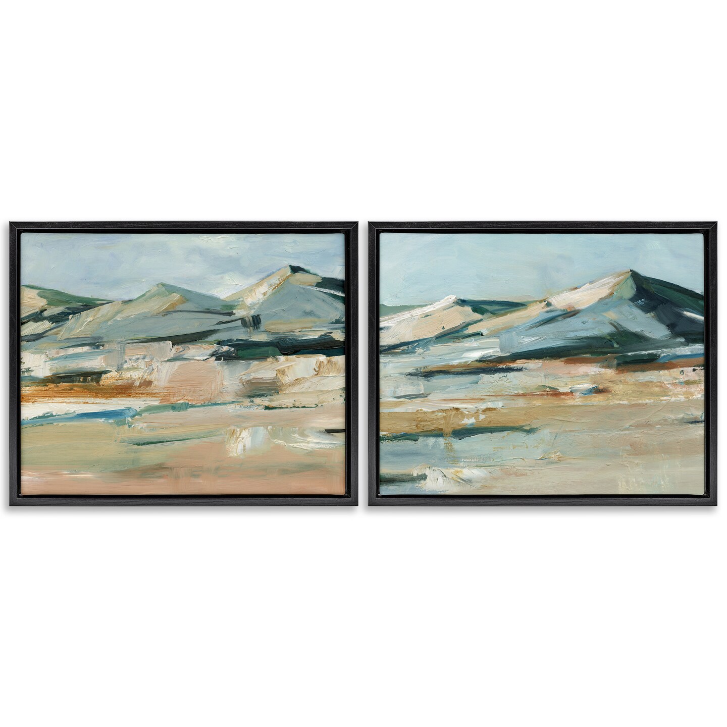 Stupell Industries Desert Mountain Impressions 2pc Floater Framed Canvas Wall Art Set Design by Ethan Harper