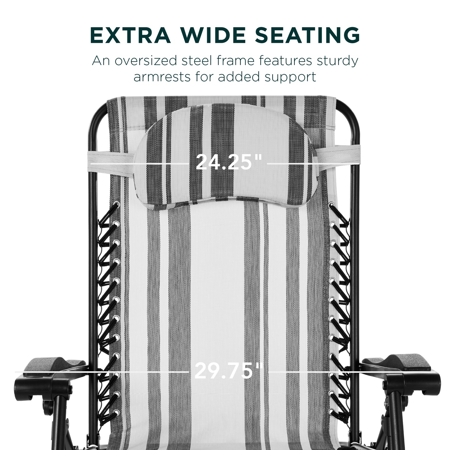 Best Choice Products Oversized Zero Gravity Chair, Folding Outdoor Patio Recliner w/ Cup Holder