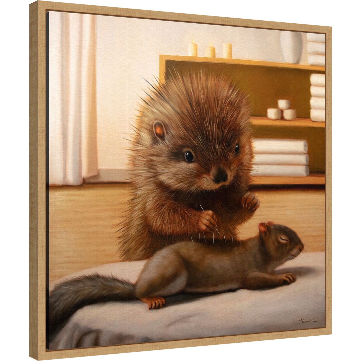 The Acupunturist by Lucia Heffernan Framed Canvas Wall Art