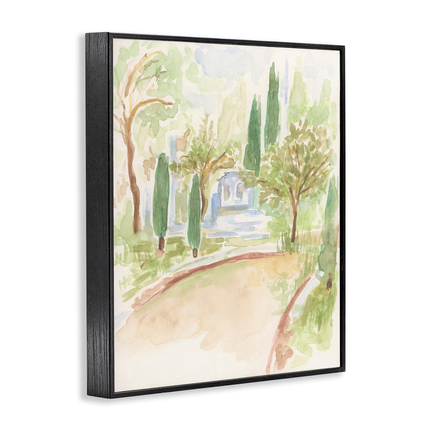 Stupell Industries Path to Cottage Abstract Framed Giclee Wall Art Design by June Erica Vess