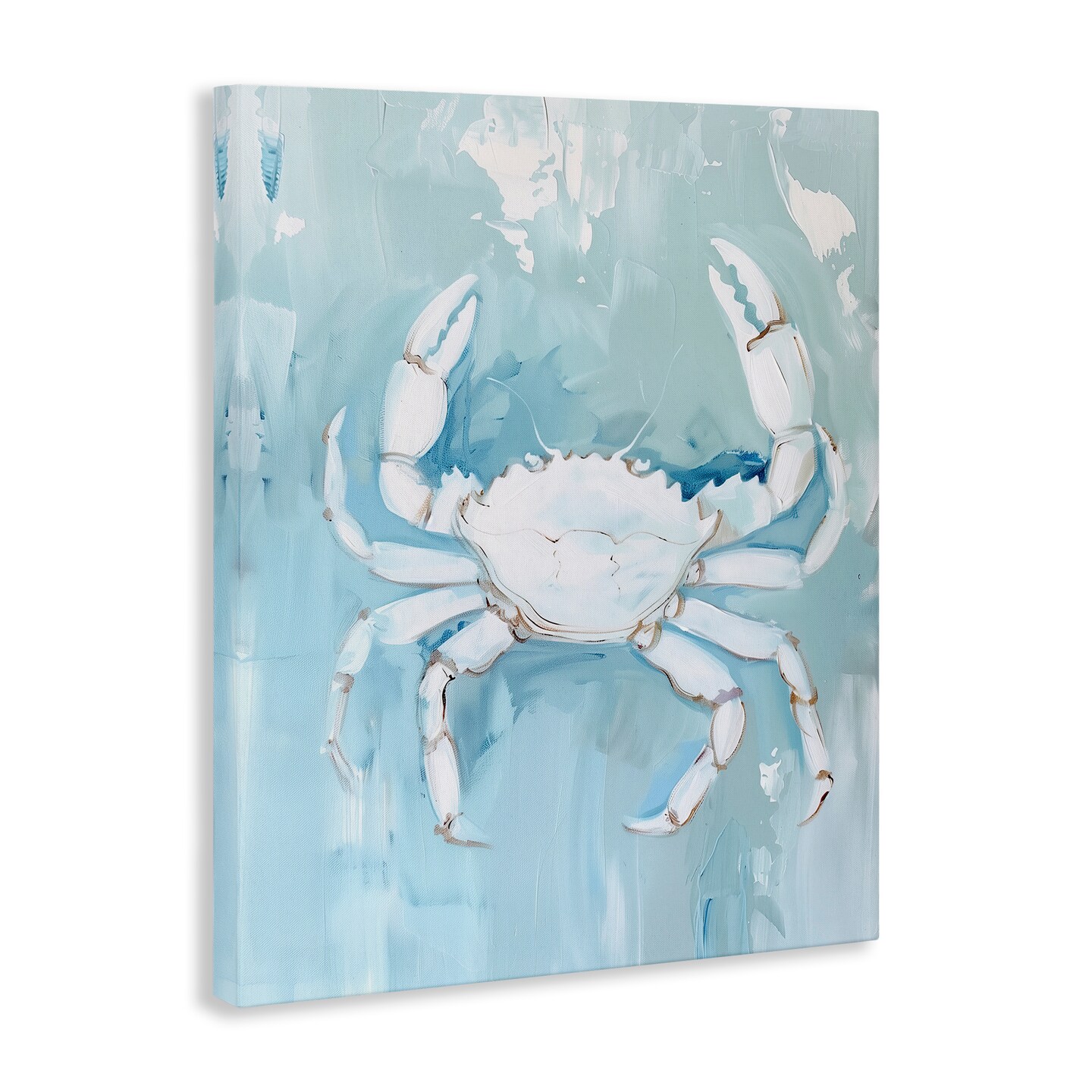 Stupell Industries White Coastal Crab Canvas Wall Art Design by Arlington Prints