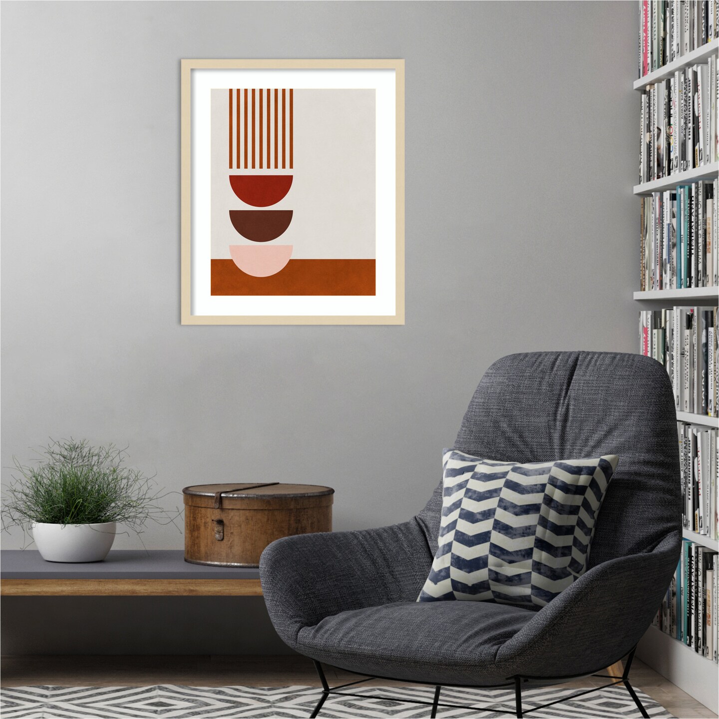 Echo of Love IV by Sarah Leonard Wood Framed Wall Art Print