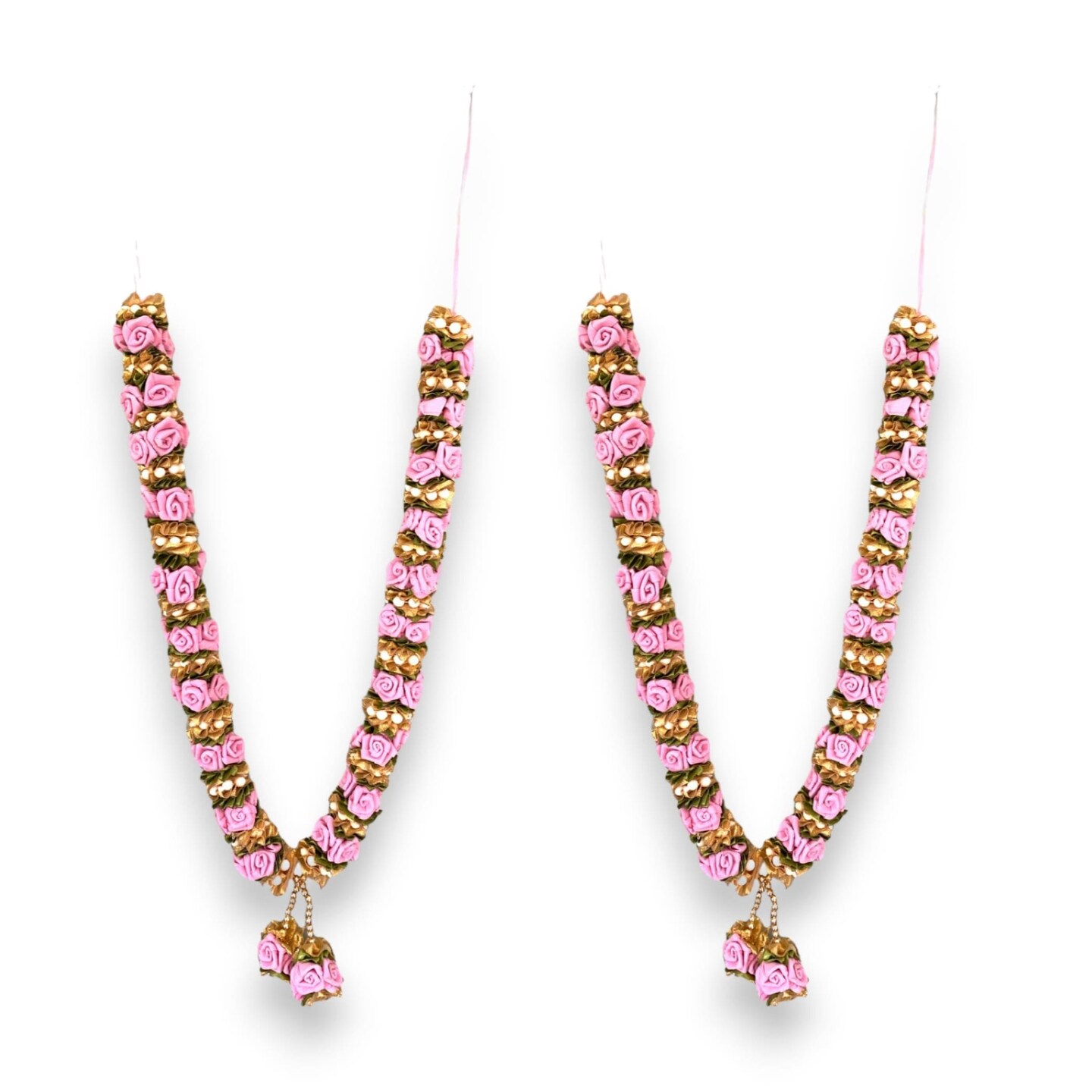 2 Ct Varmala Wedding Garland Artificial Pink Rose Varmala Indian Milini Mala Indian Wedding Haar Bride and Groom Mala Muslim Arab Punjabi Nika Event