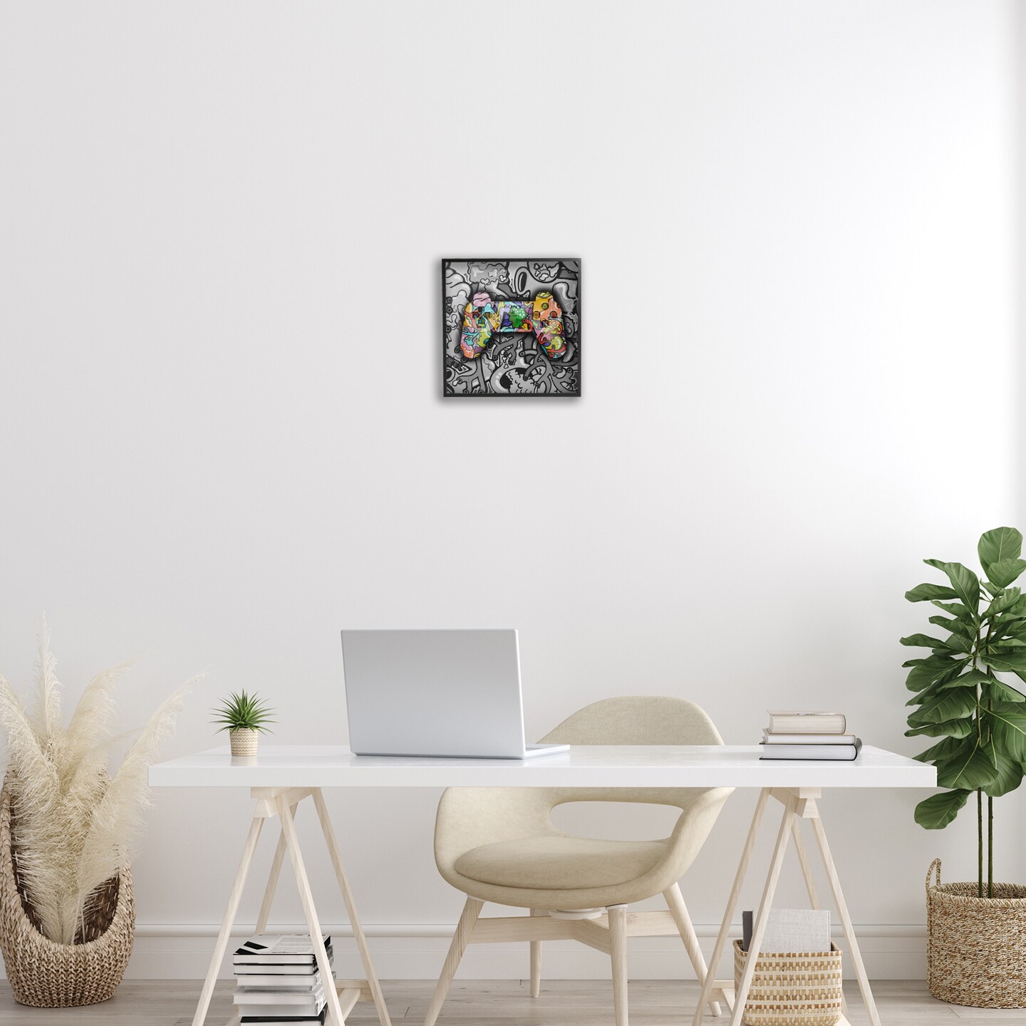 Stupell Industries Urban Patterned Controller Framed Giclee Wall Art Design by Svetlana Aleynikova