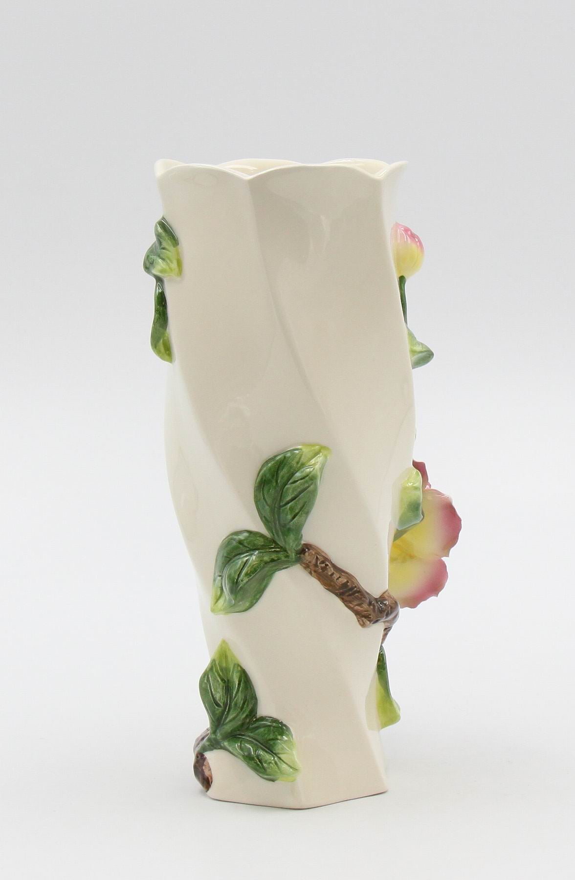 Ceramic Rose Flower Vase, Home Decor, Gift for Her, Gift for Mom