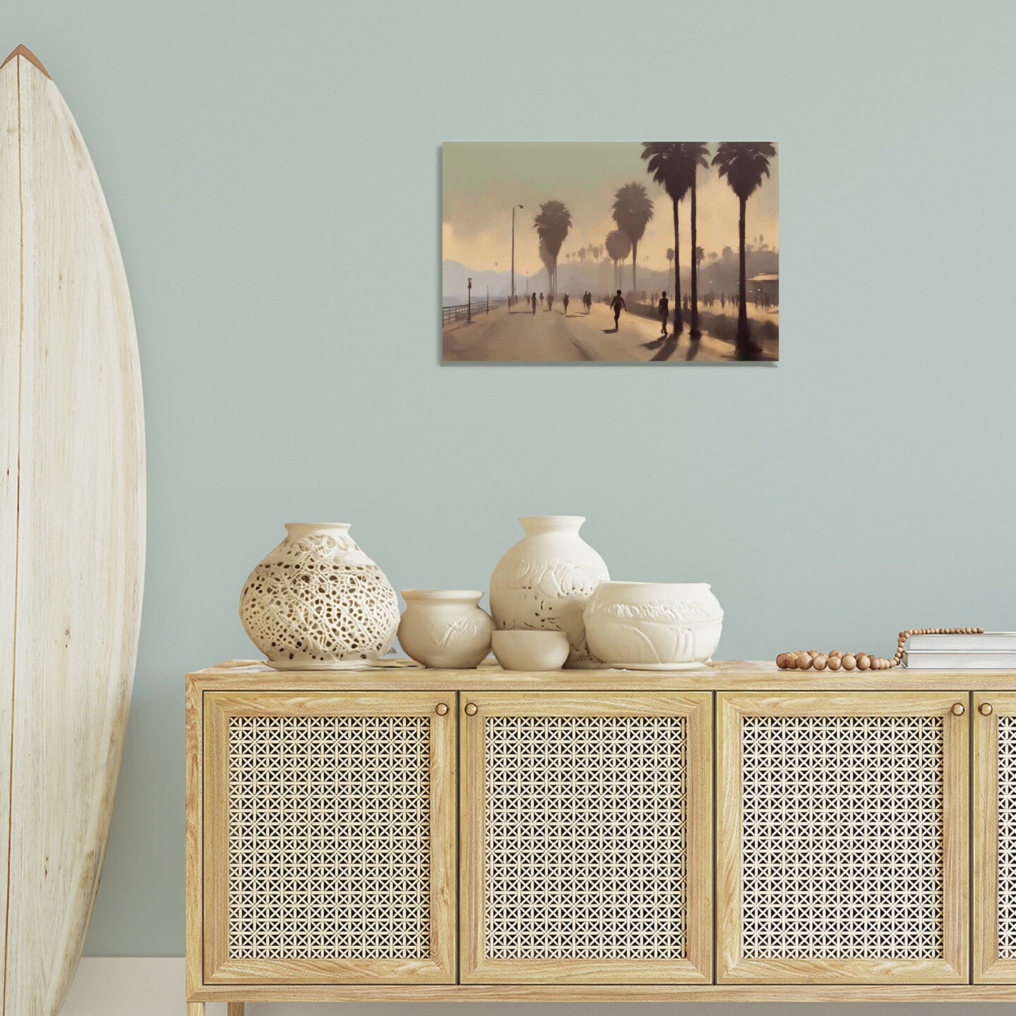 Stupell Industries Sunset Skater on Boardwalk Canvas Wall Art Design by Noah Bay