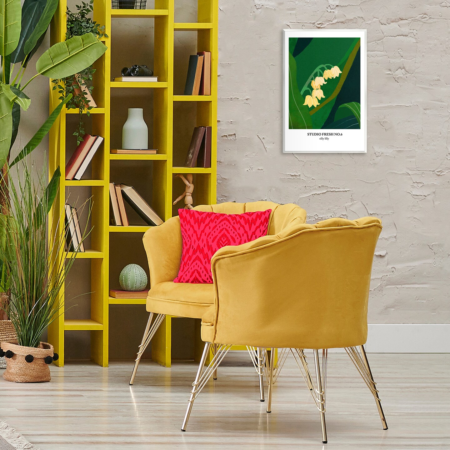 Stupell Industries Silly Lily Studio Poster Wall Plaque Art Design by Incado