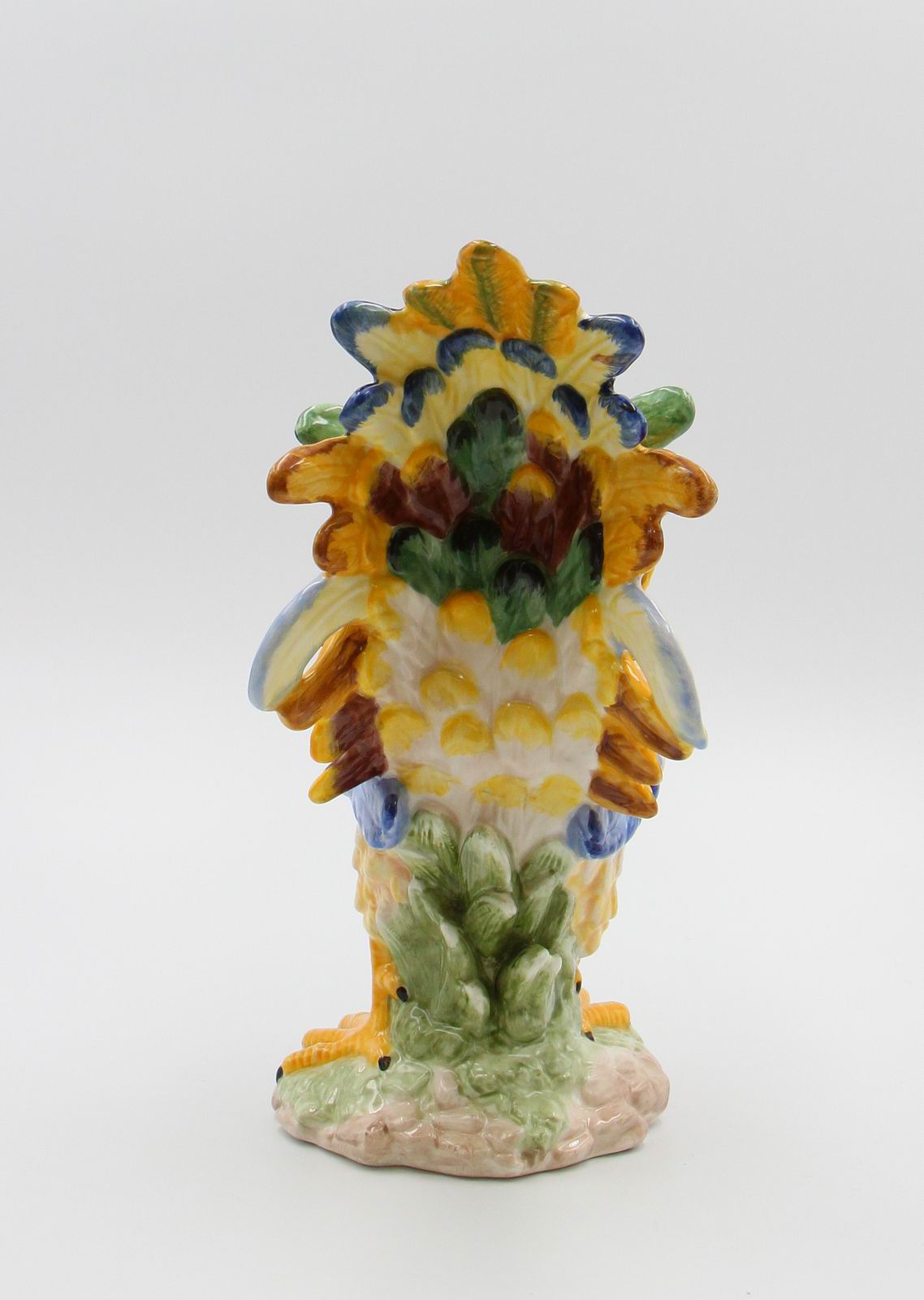 Ceramic Blue Rooster Figurine, Home D&#xE9;cor, Gift for Her, Gift for Mom, Kitchen D&#xE9;cor, Farmhouse D&#xE9;cor, Fall Decor