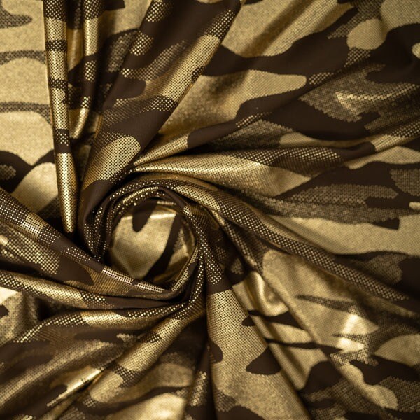 1 Yard Nugi Foil Printed Spandex Fabric 56″ Wide 4-Way Stretch for Dancewear, Swimwear & Cosplay