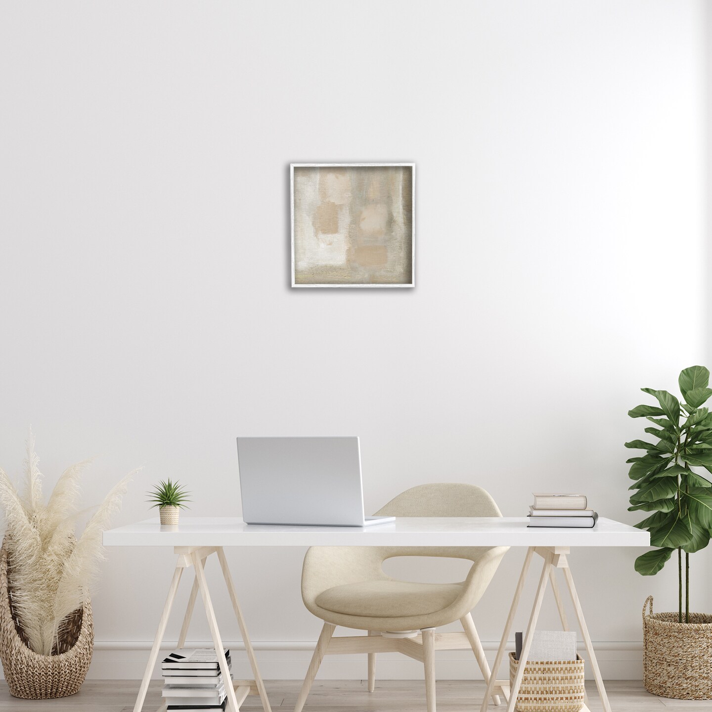 Stupell Industries Beige Neutral Painting Framed Giclee Wall Art Design by Carol Robinson