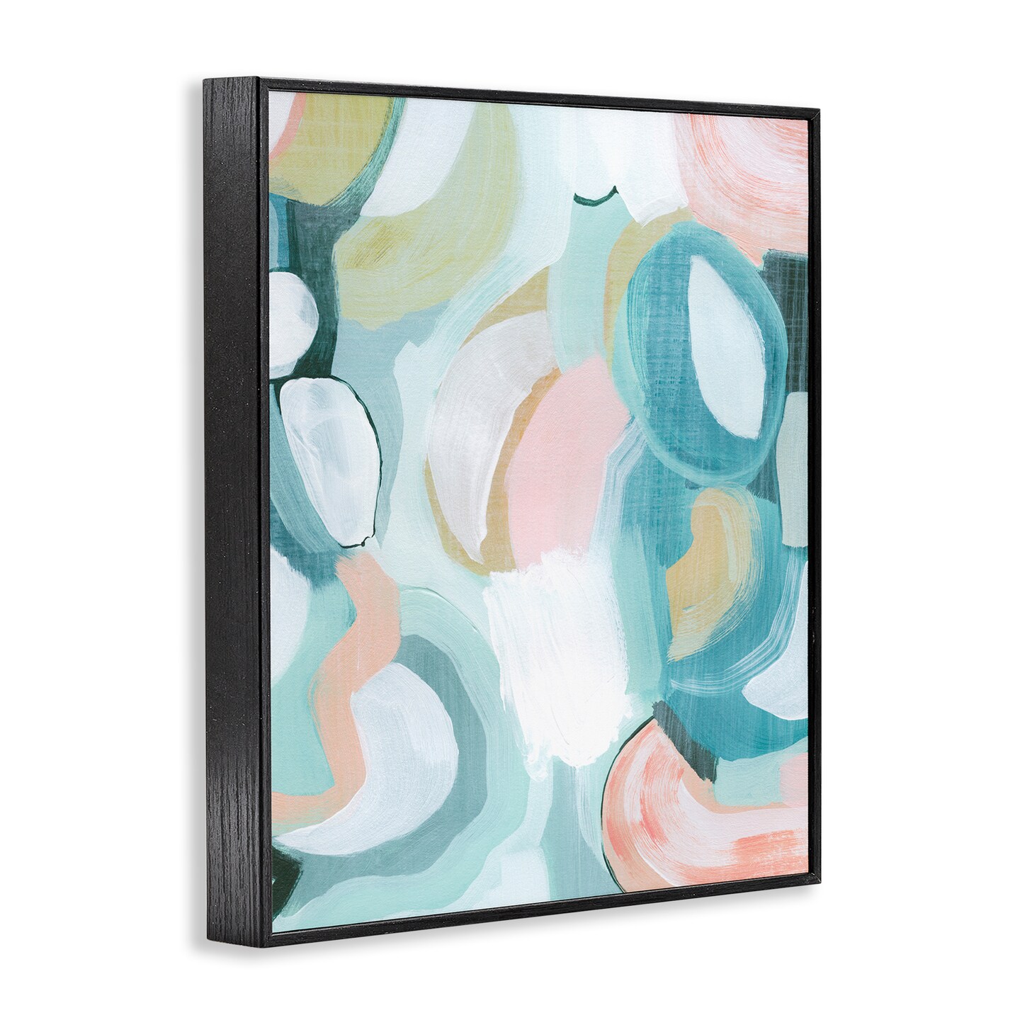 Stupell Industries Pastel Round Forms Framed Giclee Wall Art Design by Grace Popp