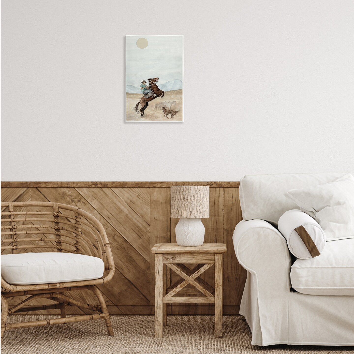 Stupell Industries Rearing Horse & Dog Wall Plaque Art Design by Cindy Jacobs