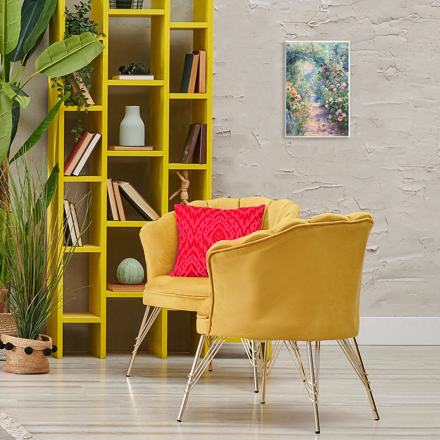 Stupell Industries Spring Garden Archway Wall Plaque Art Design by LSR Design Studio