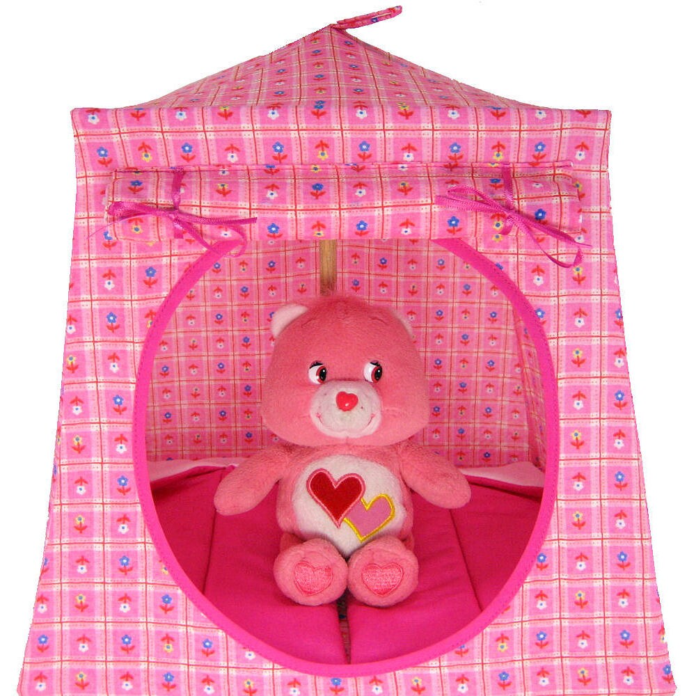 Toy Pop Up Play Fabric House, Sleeping Bags, Light Pink with Small Flower  Print Fabric for Dolls, Stuffed Animals MakerPlace by Michaels