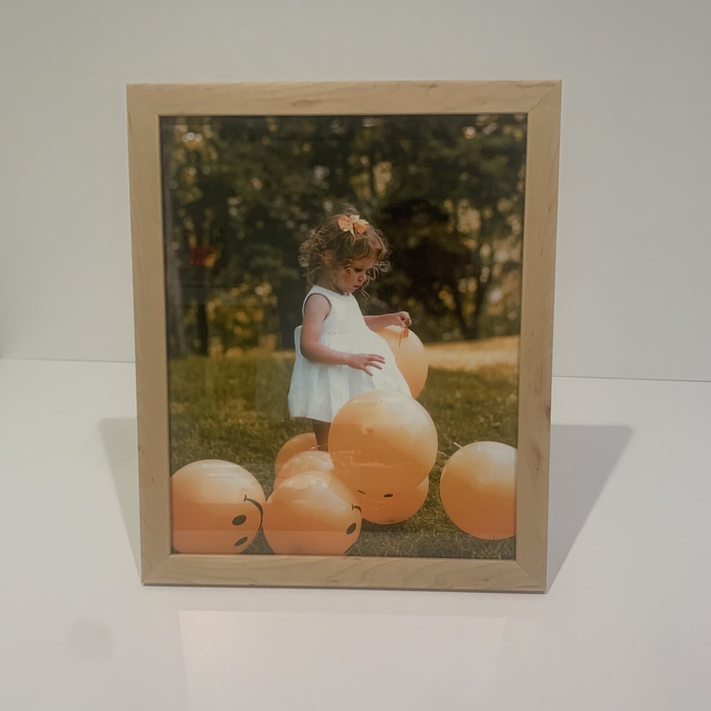 Natural Maple Wood 8x8 Picture Frame &#x2013; 8 x 8 Poster Frame &#x2013; Modern Light Wood Wall Art Frame Photo