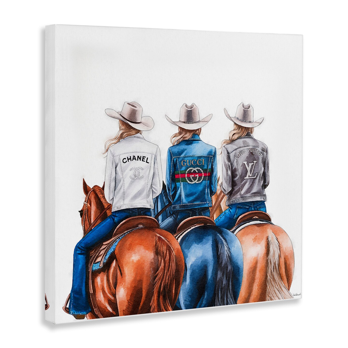 Stupell Industries Fashion Trend Cowgirls Canvas Wall Art Design by Amanda Greenwood