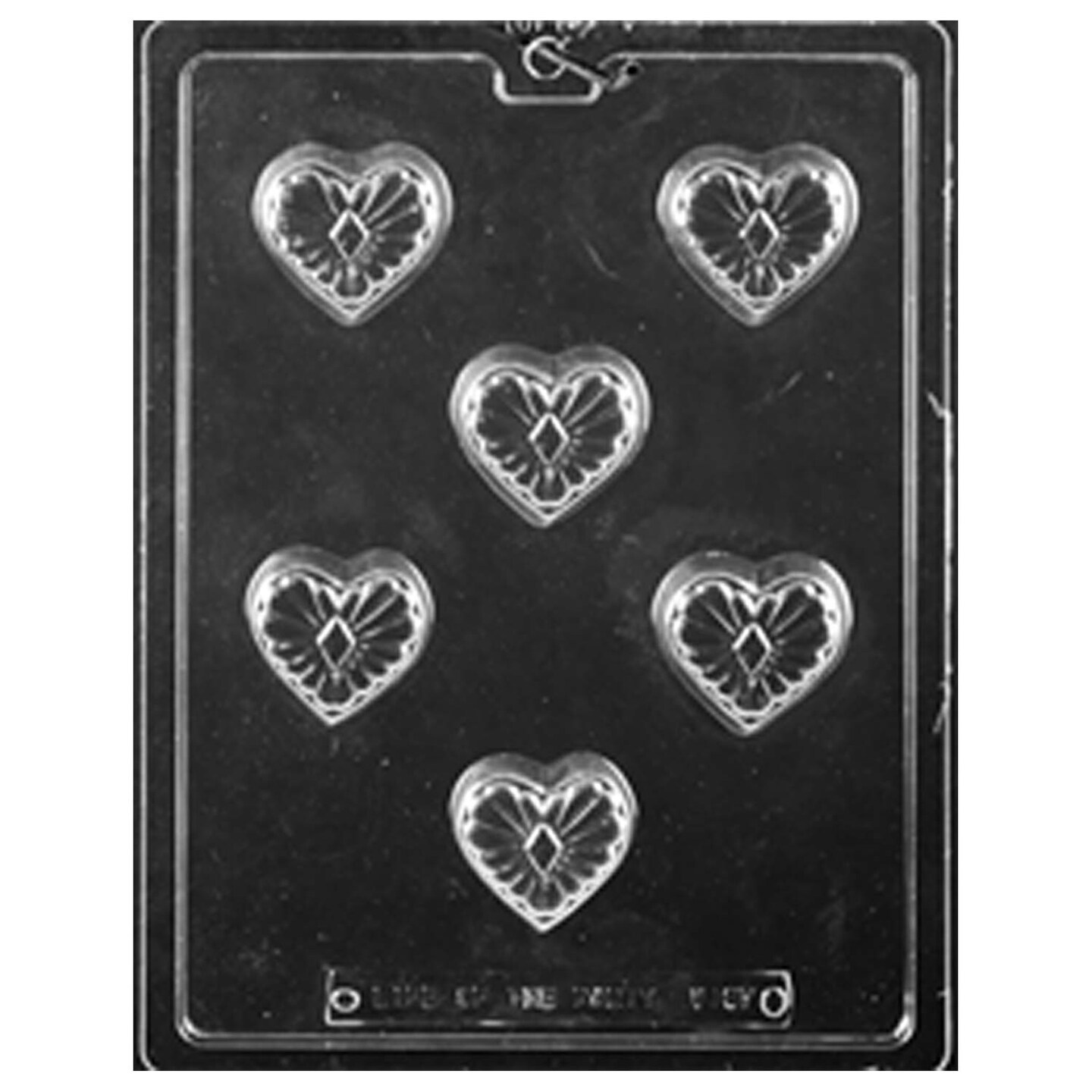 Decorative Heart Chocolate Mold/2&#x22; x 1-5/8&#x22; x 5/8&#x22;