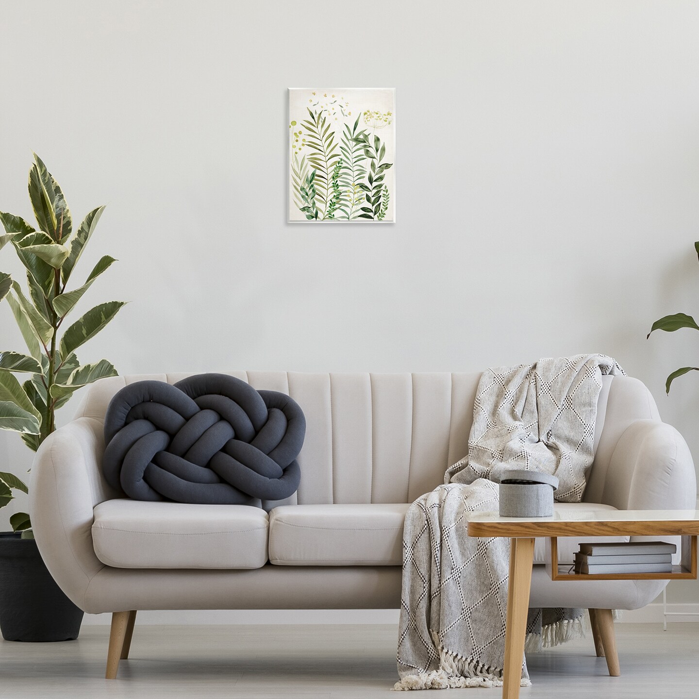 Stupell Industries Delicate Herbs & Leaves Wall Plaque Art Design by Hannah Dawson