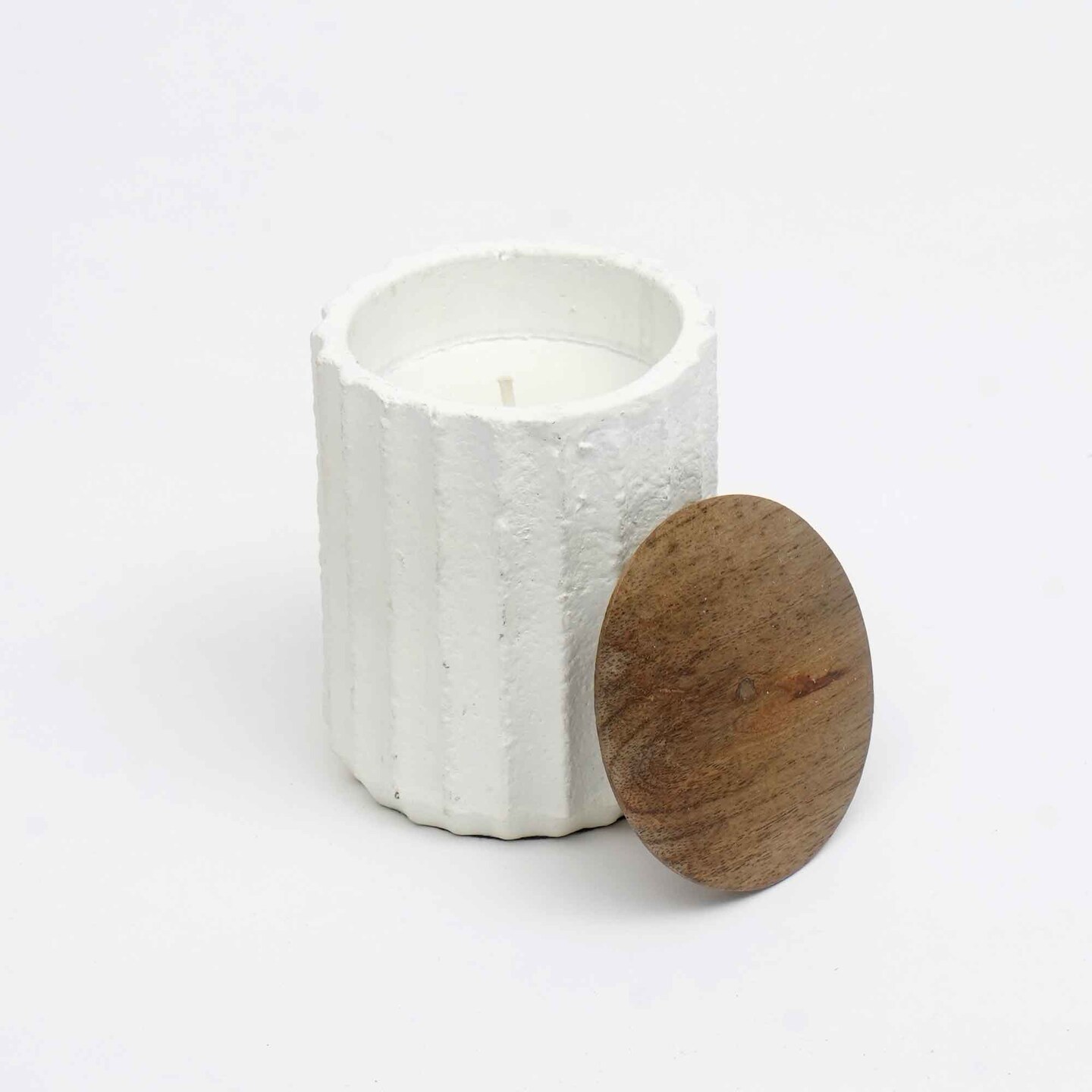 Ecomix Wax Fill Fragrance Jar Candle With Wooden Lid