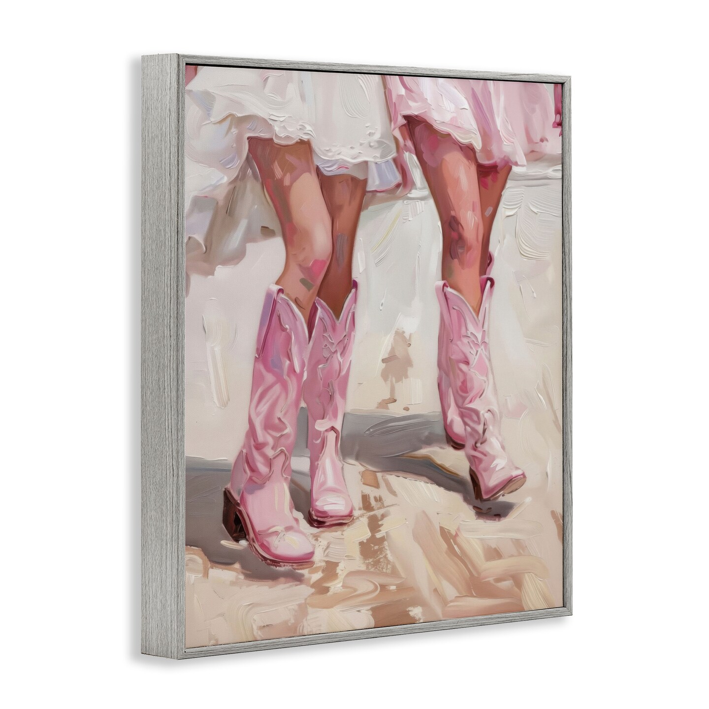 Stupell Industries Coastal Cowgirls Stepping Framed Giclee Wall Art Design by LSR Design Studio