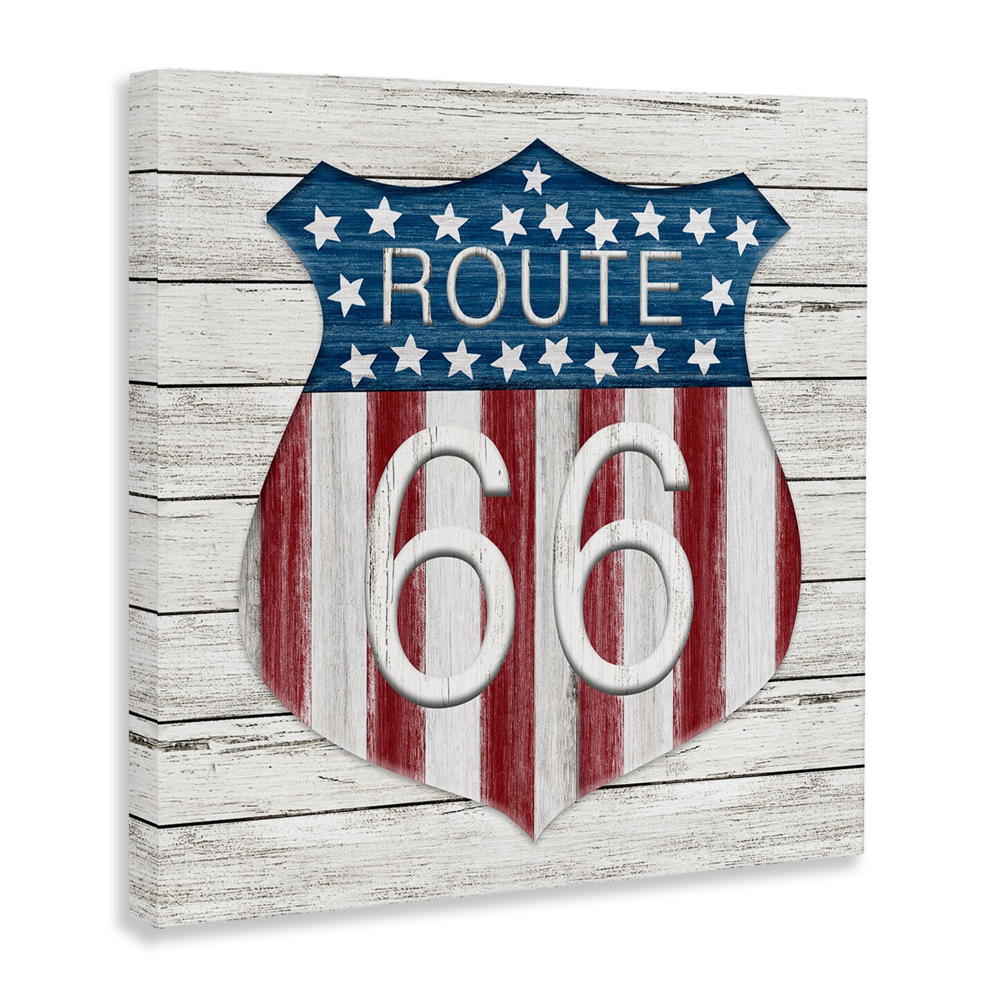 Stupell Industries Rustic Route 66 Canvas Wall Art Design by Natalie Carpentieri