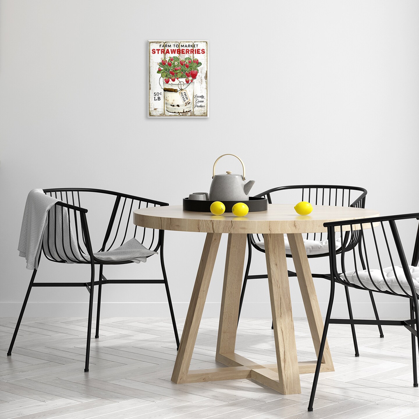 Stupell Industries Farm To Market Strawberries Wall Plaque Art Design by Creatif Belle