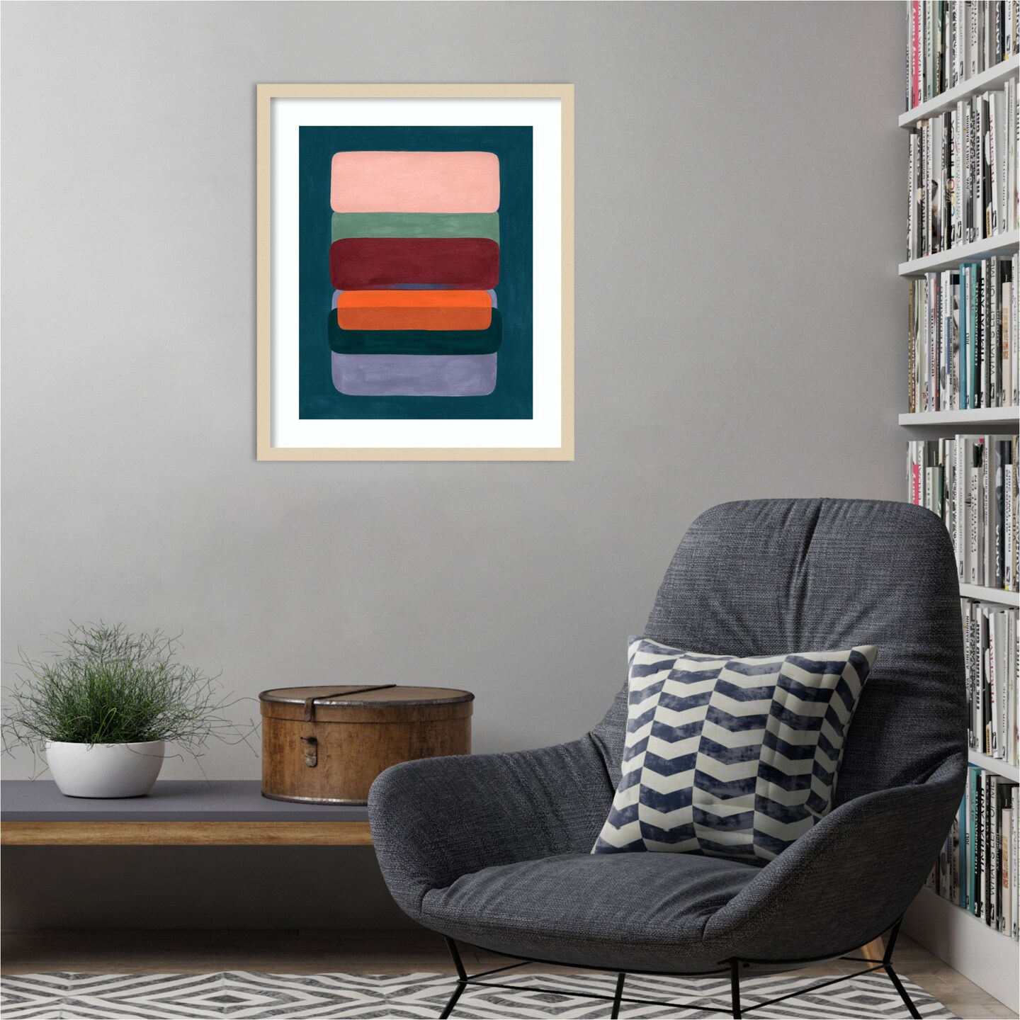 Layered Cake II by Grace Popp Wood Framed Wall Art Print
